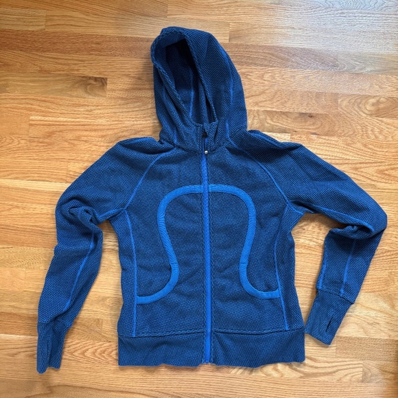 Lululemon Scuba Hoodie Baroque Blue Double Diamond Print - 8 - Picture 1 of 8